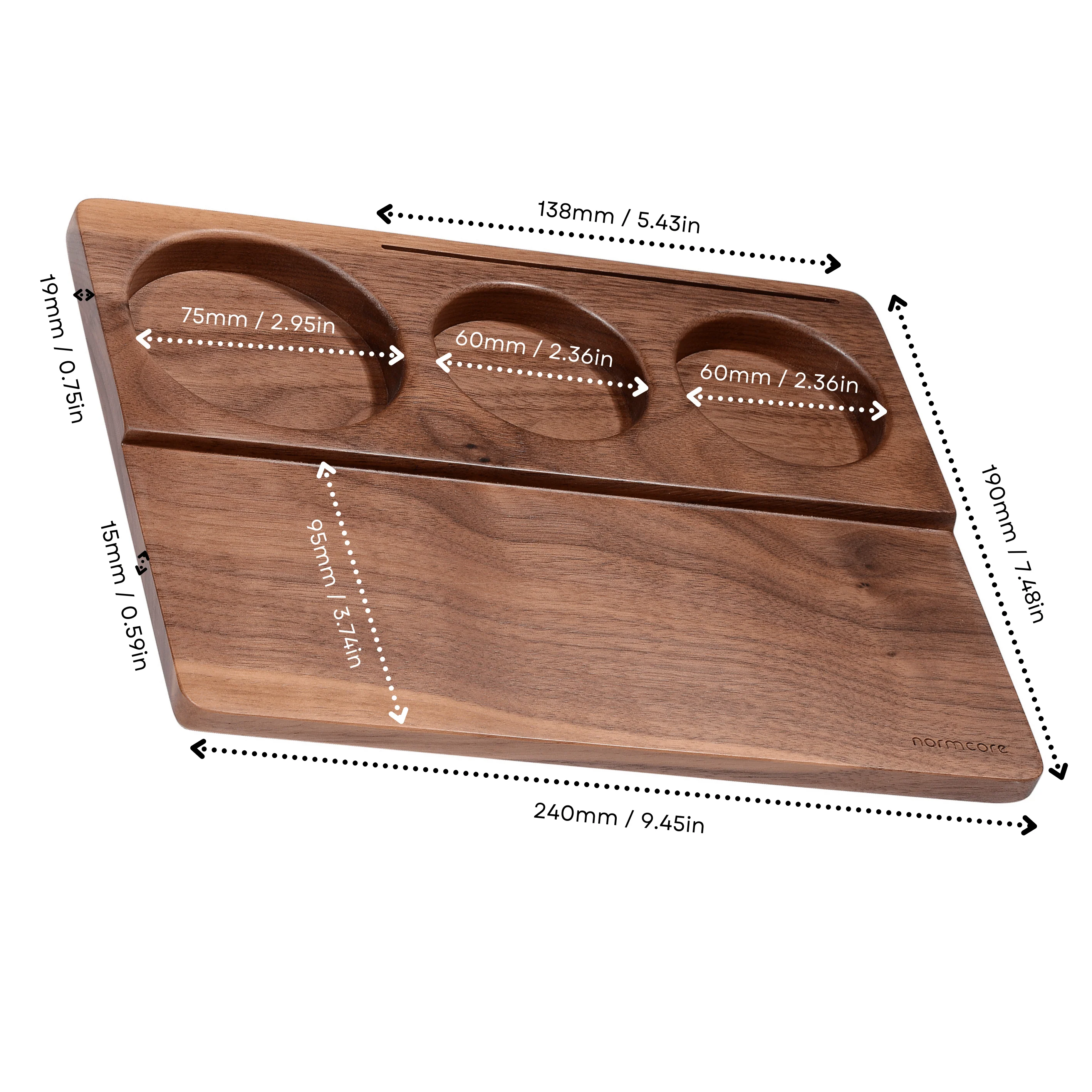 Normcore / Espresso Tamping Mat - Walnut / OAK - Image 12