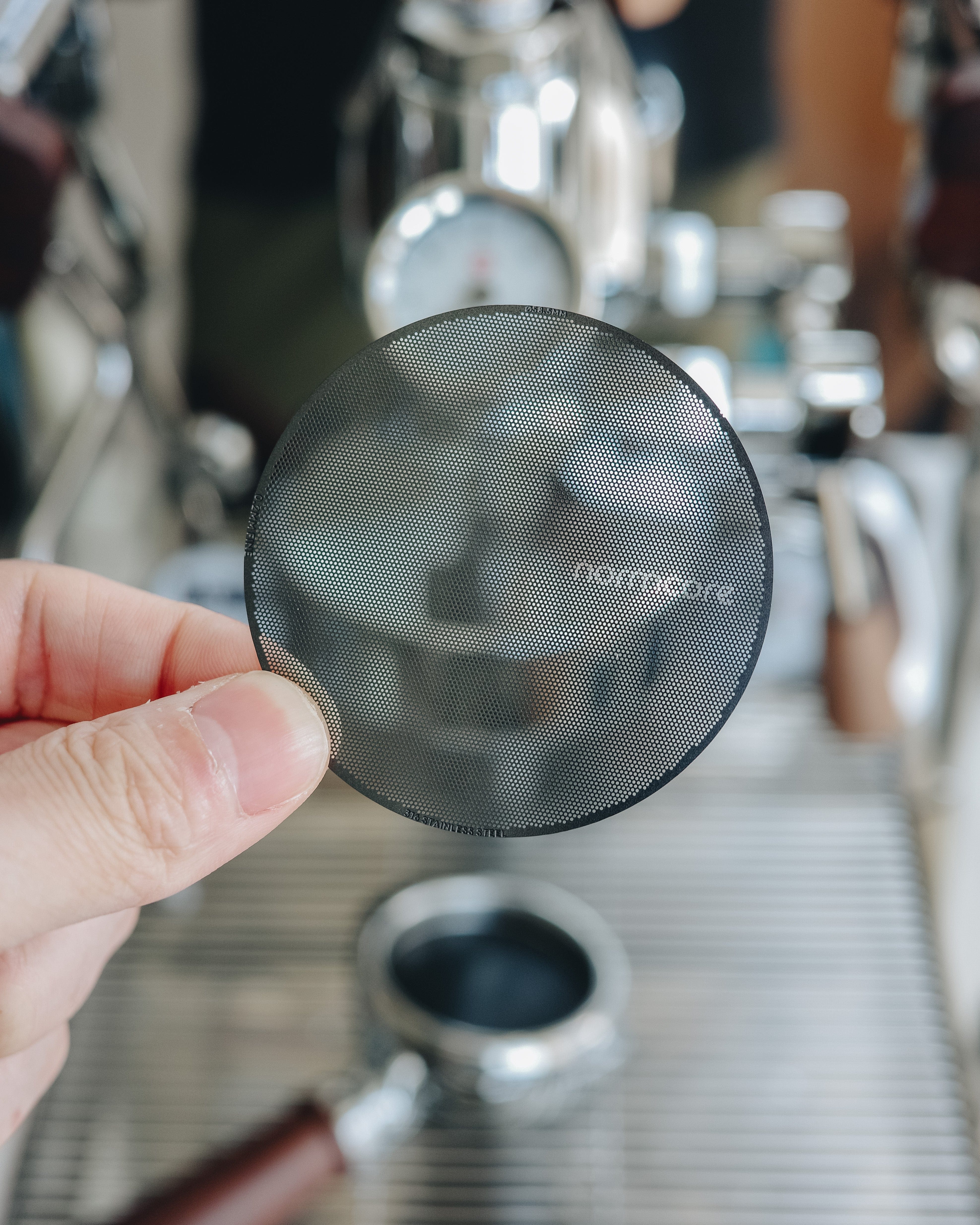 Normcore Ultra-Slim 0.2 mm Puck Screen- 316 Stainless Steel with Titanium PVD Coating - Image 9